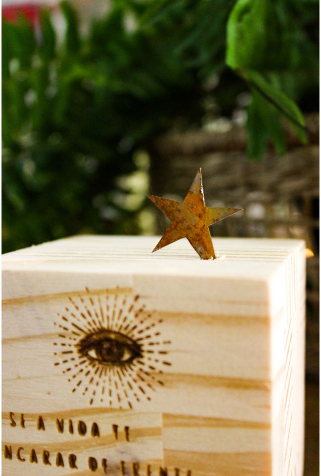 Cubo Decorativo E Se A Vida Te Encarar De Frente Mercatto -4-